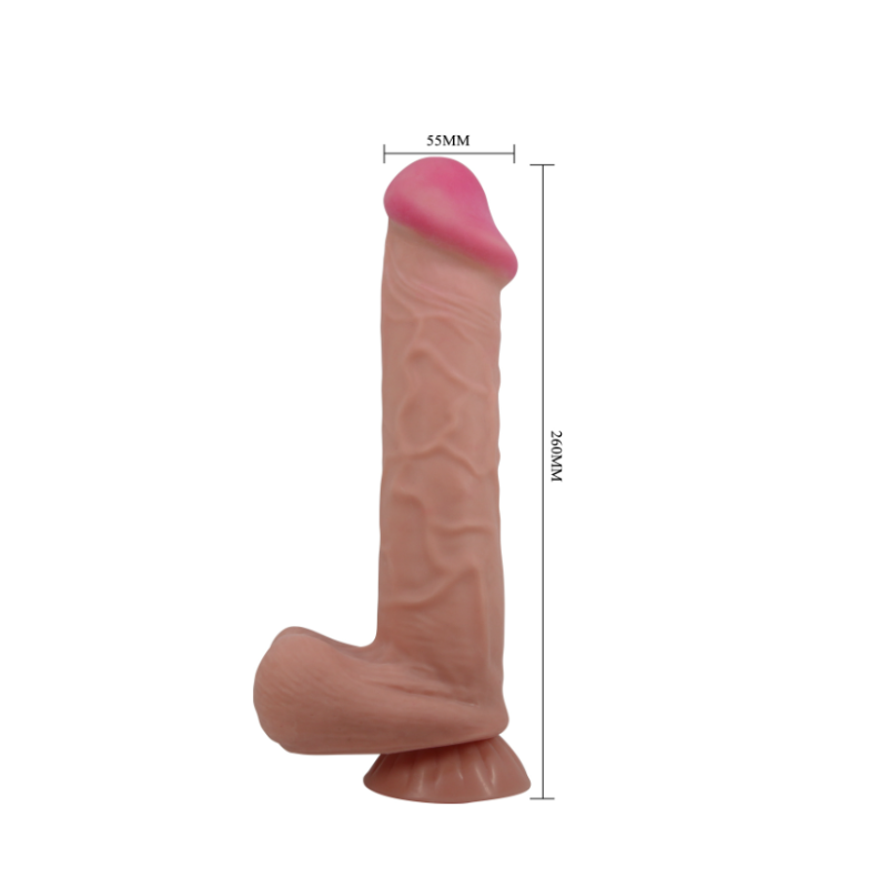 Consolador Sliding Skin Mendel 10.2 Brown - Imagen 4