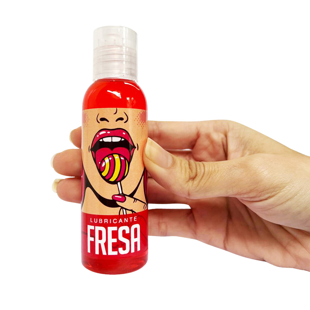Lubricante Intimo Comestible Fresa Hot - Imagen 2