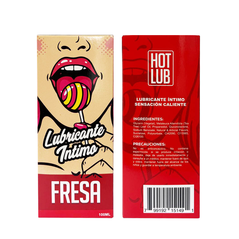 Lubricante Intimo Comestible Fresa Hot - Imagen 3